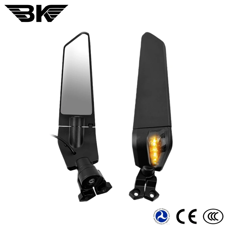Bộ Gương Chiếu Hậu Cho Xe Máy Có Đèn Led